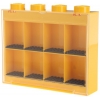 Lego – L005FRA-3 – Accessoire Jeu de Construction – Vitrine Figurines 8 Cases – Jaune – Décoration