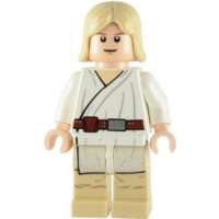 LEGO Star Wars: Luke Skywalker (Tatooine Tenue – Chair Tête) Mini-Figurine