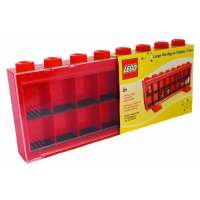 Lego – 106 – Accessoire Jeu de Construction – Vitrine Figurines 16 Cases – Rouge – Décoration